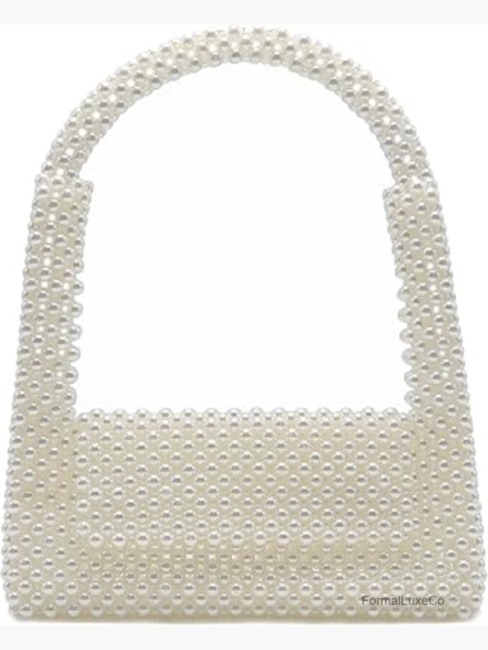 Sparkly Beaded Pearl Clutch Handbag for Wedding Evening Party